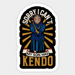 My son has kendo Sticker